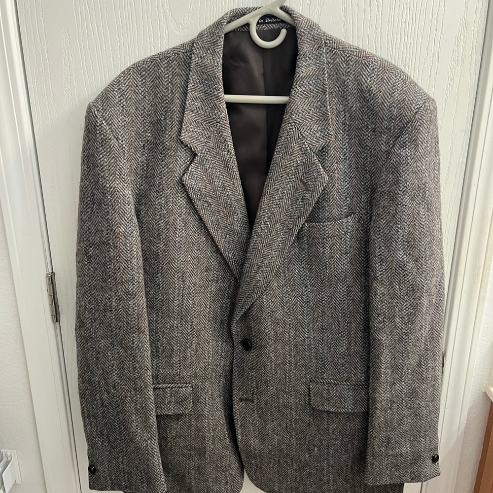 Classic Men's Herringbone Blazer
